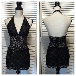 Nurielle Couture Swarovski Halter Top Skirt Set